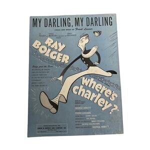 My‎ Darling My Darling Sheet Music 1948 Frank Loesser Wheres Charley Ray Bolger